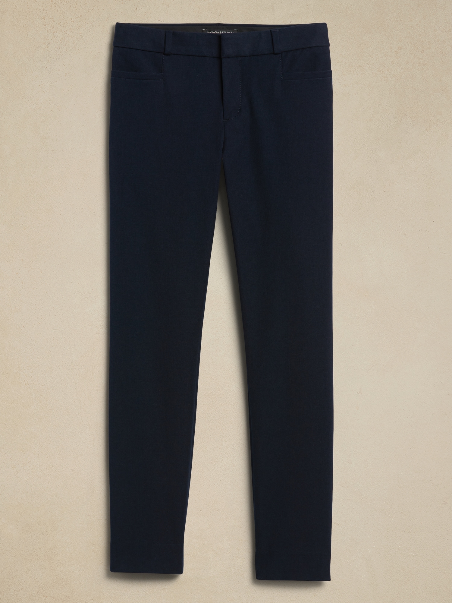 Review: Banana Republic Sloan Fit Slim Ankle Pants in Navy - Stylish Petite