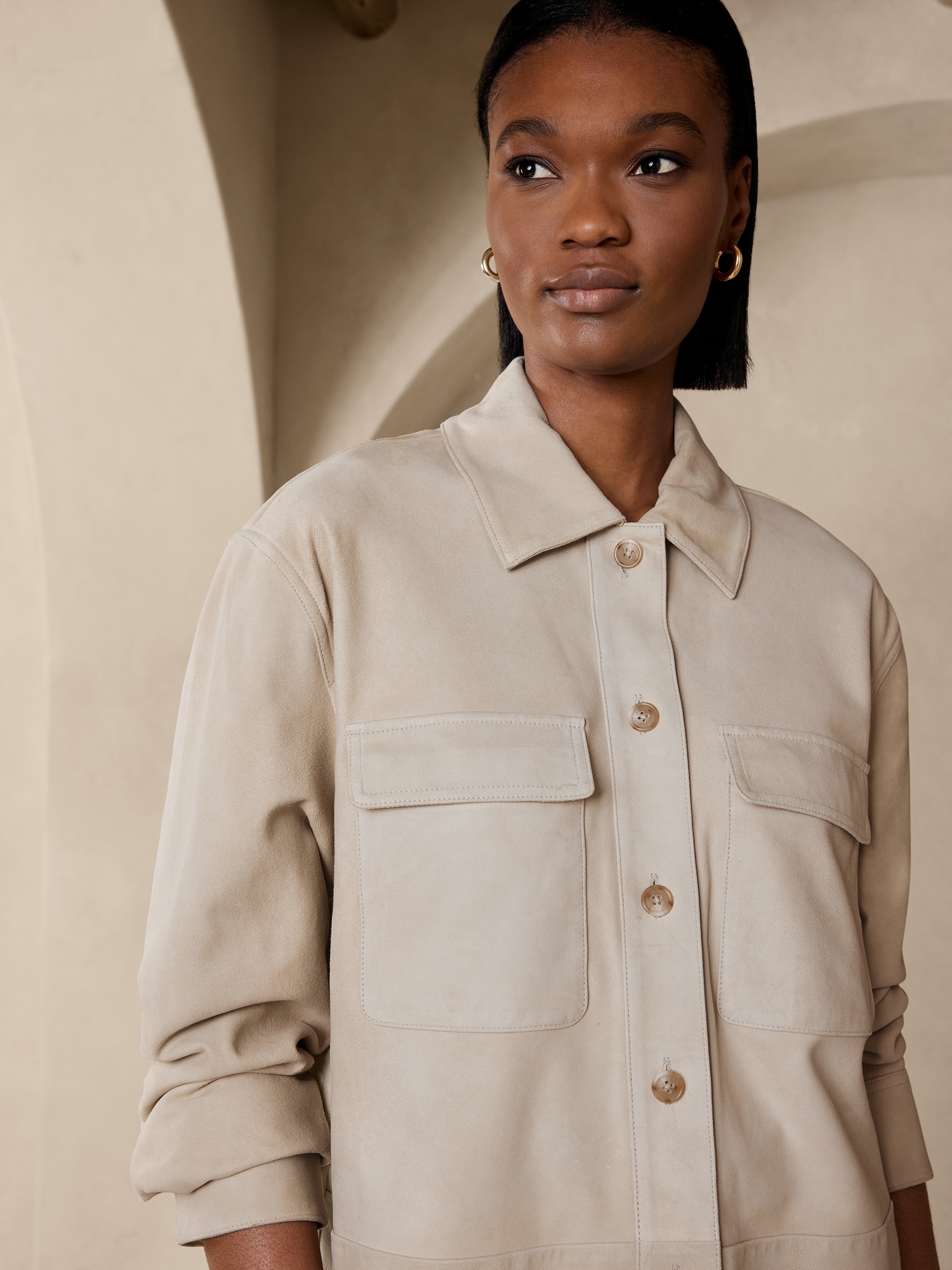 Gap suede shirt outlet jacket