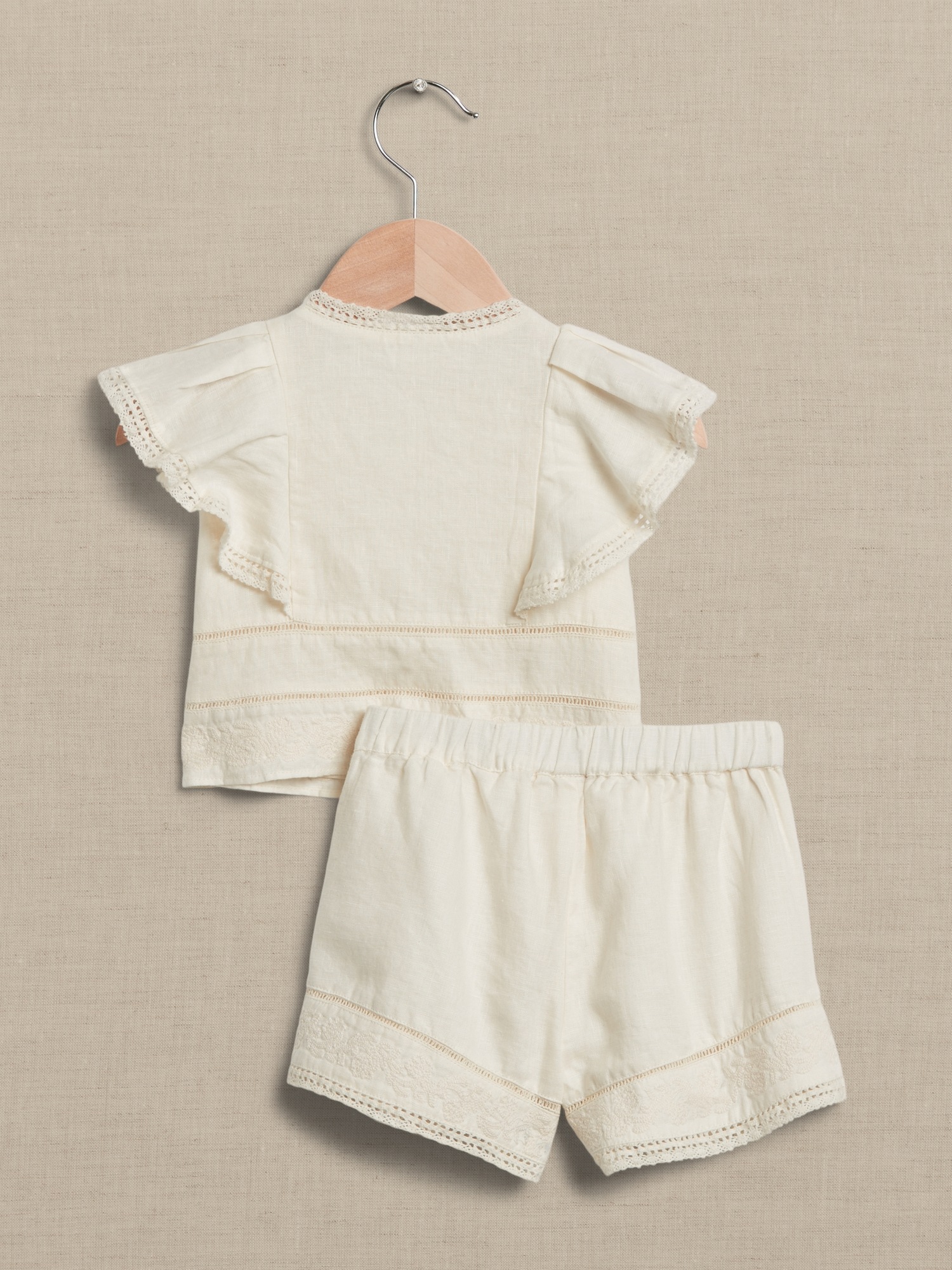 Embroidered Linen 2 Piece Set For Baby Toddler Banana Republic Embroidered linen 2 piece set for baby toddler banana republic