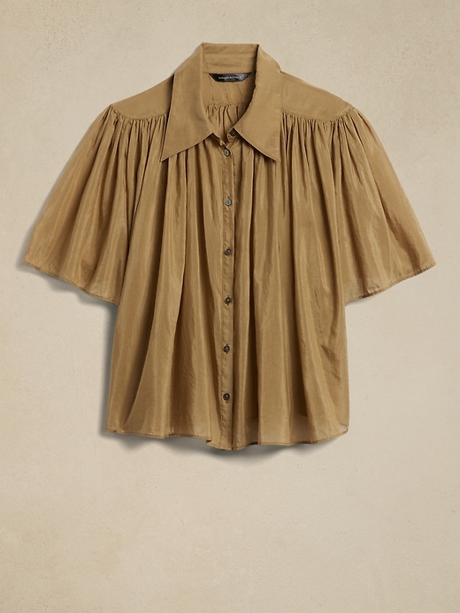 Rosalie Cotton-Silk Top