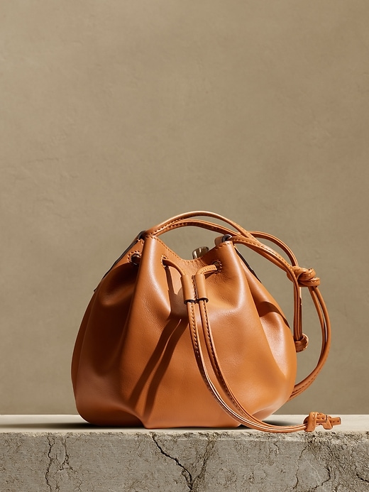 Leather Bucket Bag