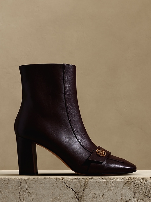 Bond Leather Bootie Banana Republic