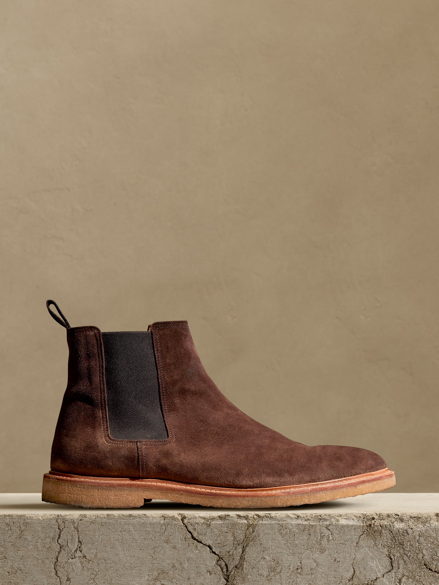 Banana Republic Tanner Suede Boot with Crepe-Sole brown. 1