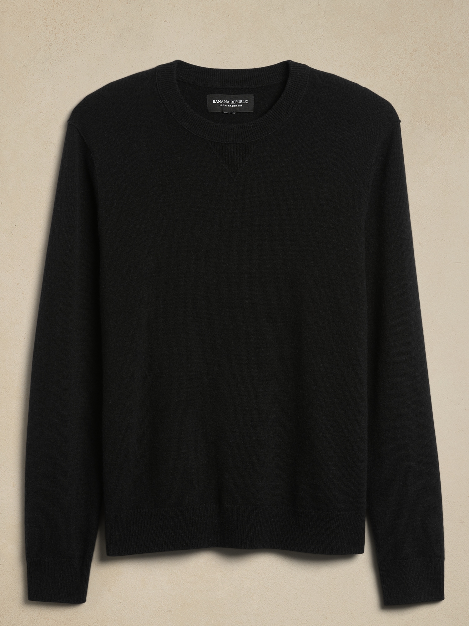 Cashmere Crew Neck Sweater - Black