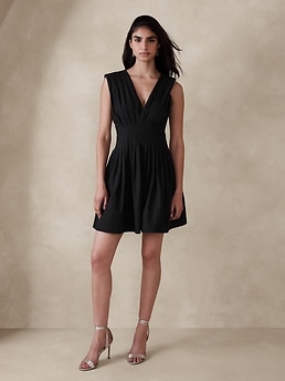 Arianna Denim Mini Dress - Dark Wash