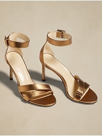 Banana republic hot sale gold sandals