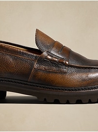 Amir Leather Lug-Sole Loafer | Banana Republic