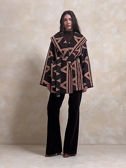 Vilama Print Coat | Banana Republic