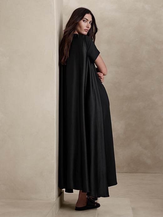 Aurelia Crepe & Satin Maxi Dress