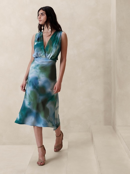 jessie satin midi dress AllSaints Jessie Maxi Dress