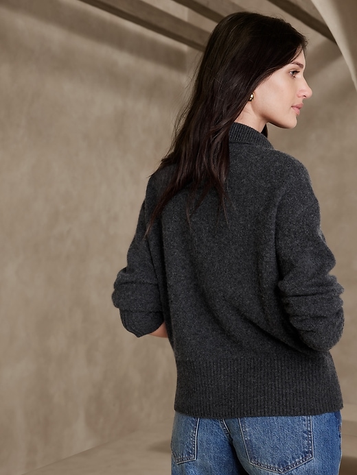 Astrid Boiled Cashmere Polo Cardigan