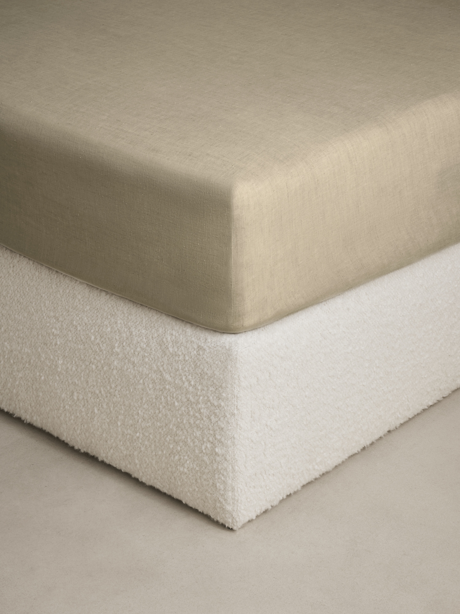 Image number 1 showing, Natural Hemp Fitted Sheet