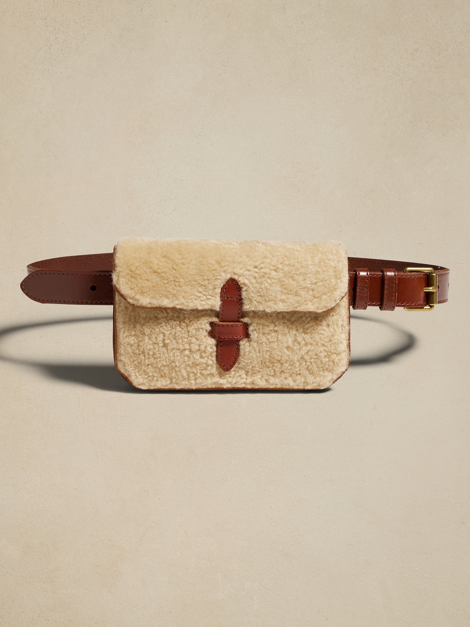 Heritage Shearling & Leather Belt Bag