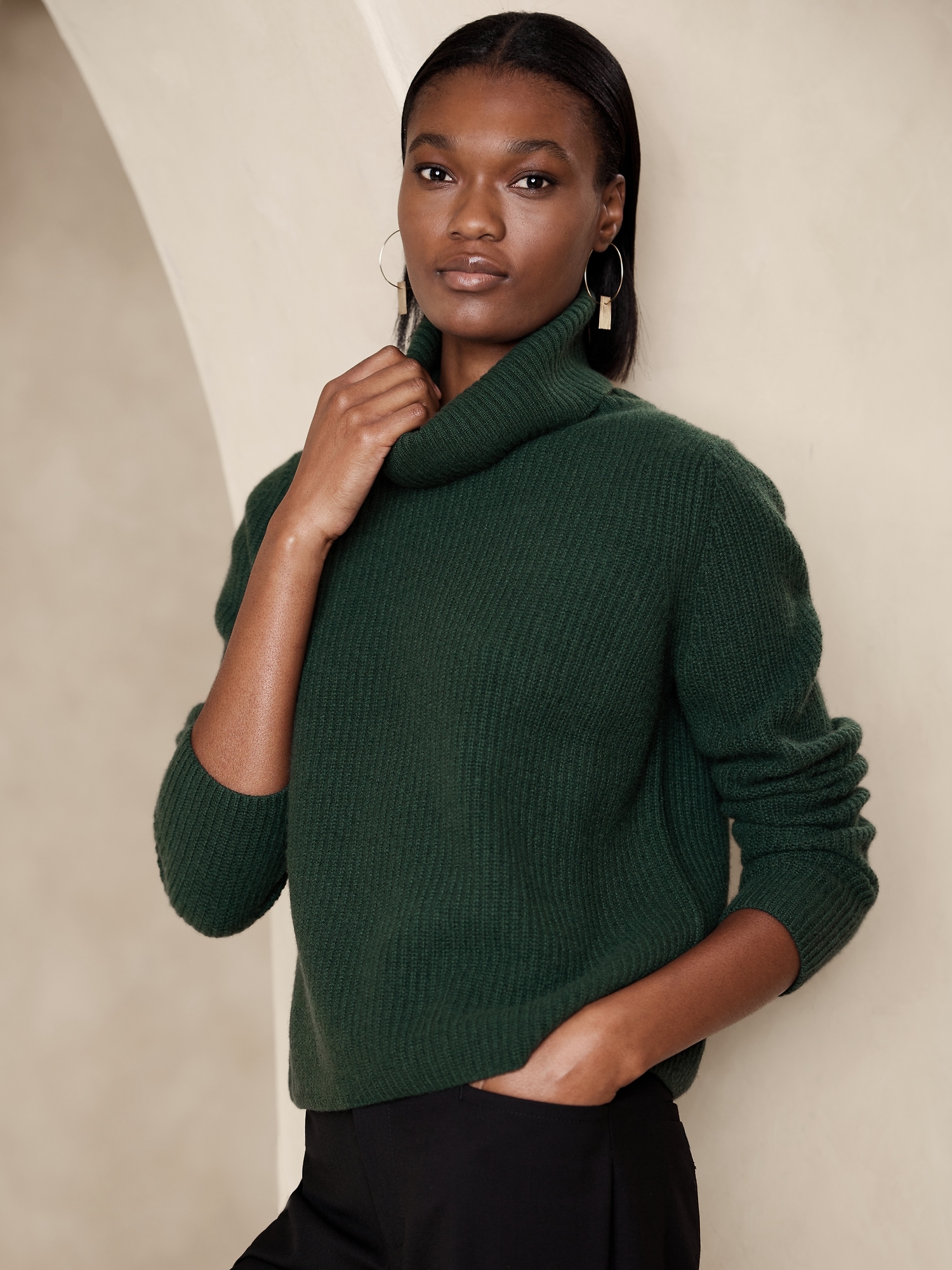 Chiara Cashmere Turtleneck Sweater | Banana Republic