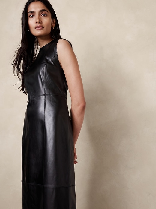 chinese dress ladies Channing Vegan Leather Dress main image 1