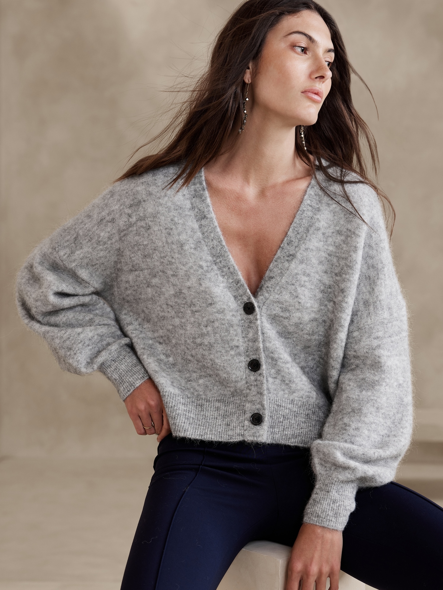 Adi Alpaca-Blend Cardigan Sweater