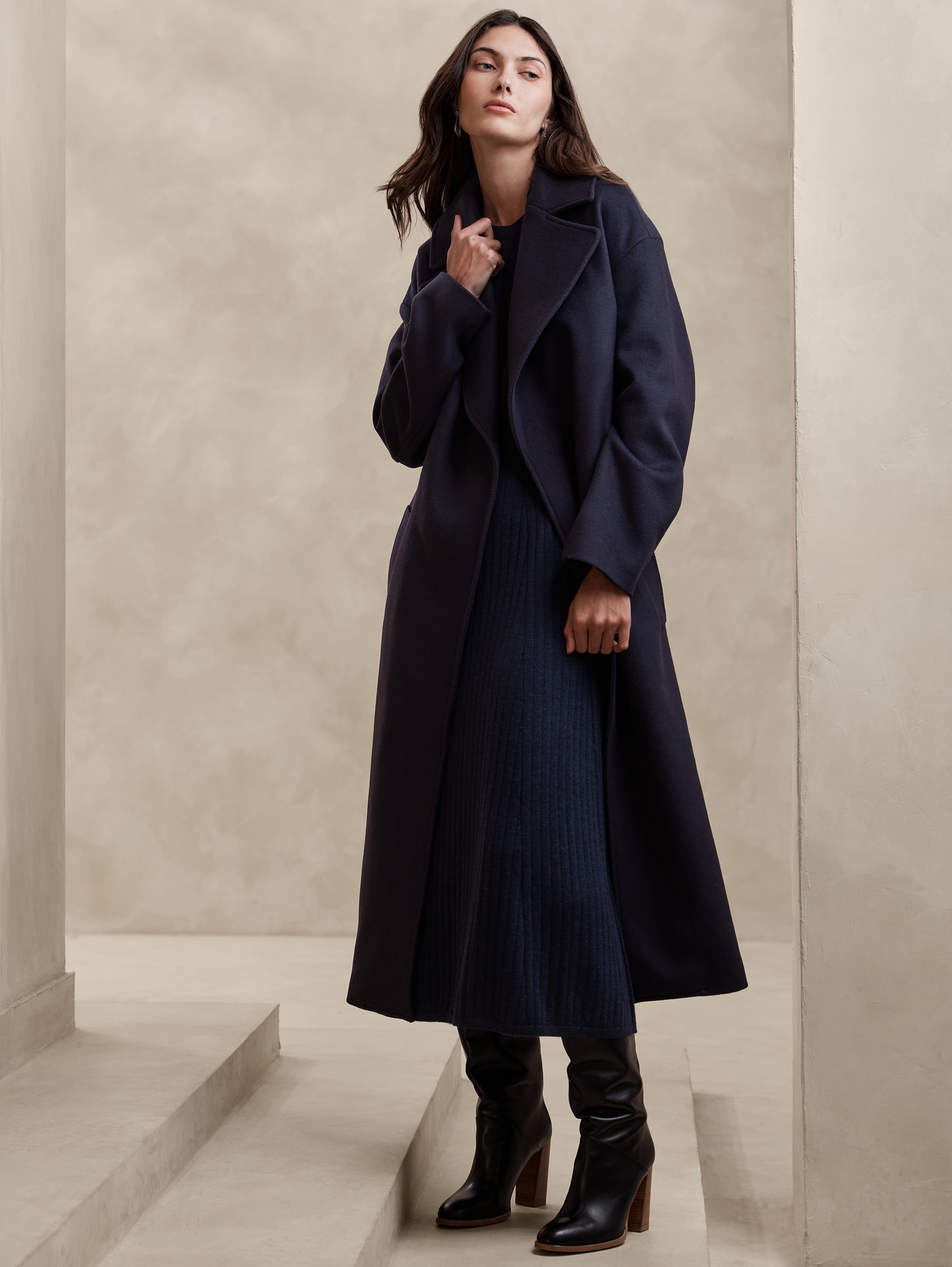 ジャケット・アウター 00s BANANA REPUBLIC wool/cashmere jacket Banana Republic Wool Cashmere Coat - M Wool