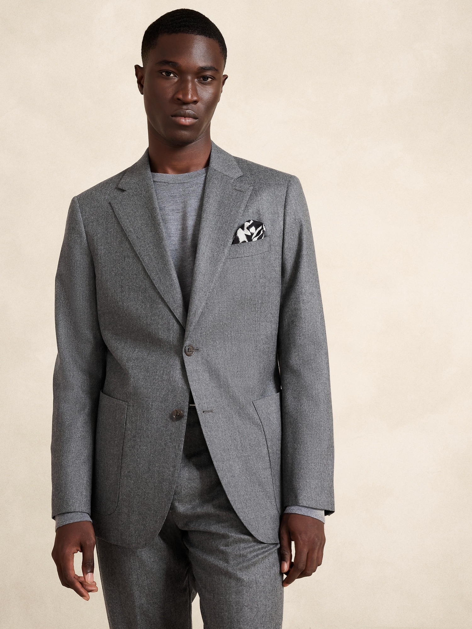 Italian style slim fit wool blended crew neck striped pocket vest black  T10689