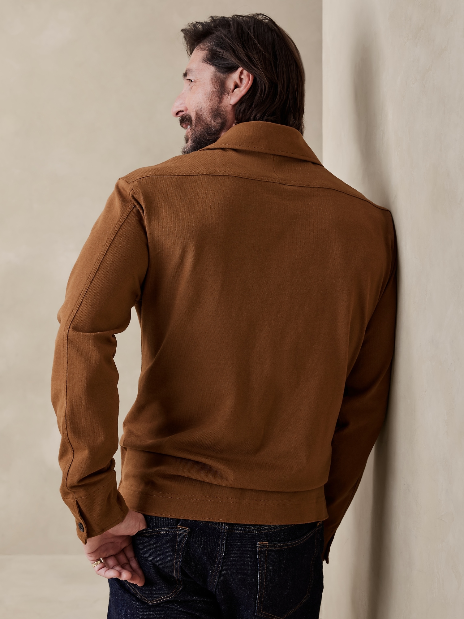 Rugged Cotton Half-Zip | Banana Republic