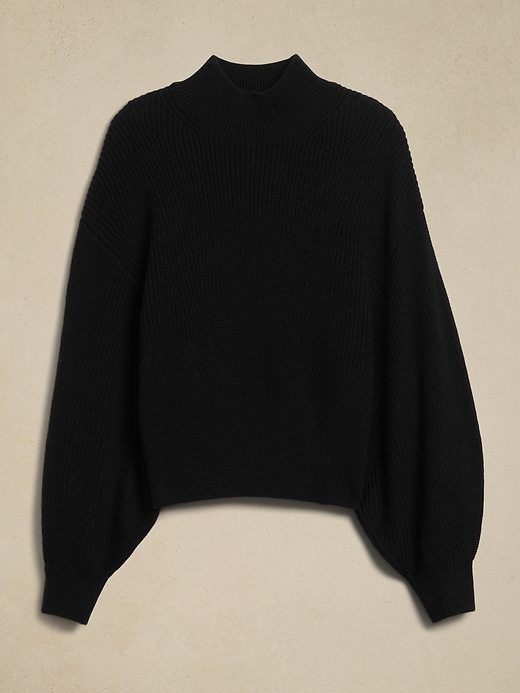 2 of 8 showing, with the color Black of product Landa Merino Sweater