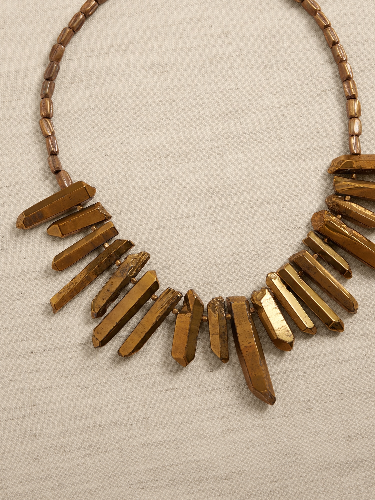 Golden Crystal Necklace | Aureus + Argent