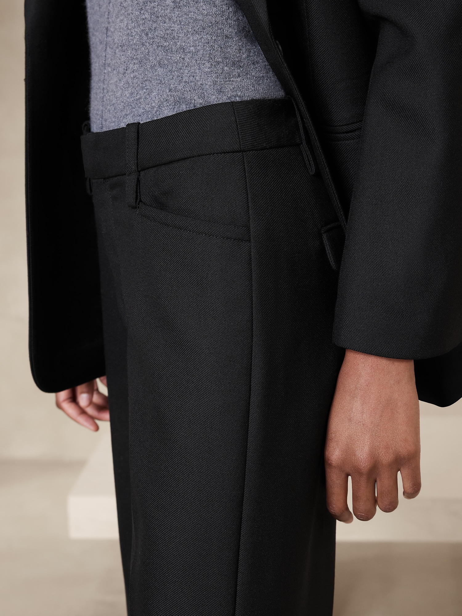 Wool-blend trousers - Black - Ladies | H&M IN