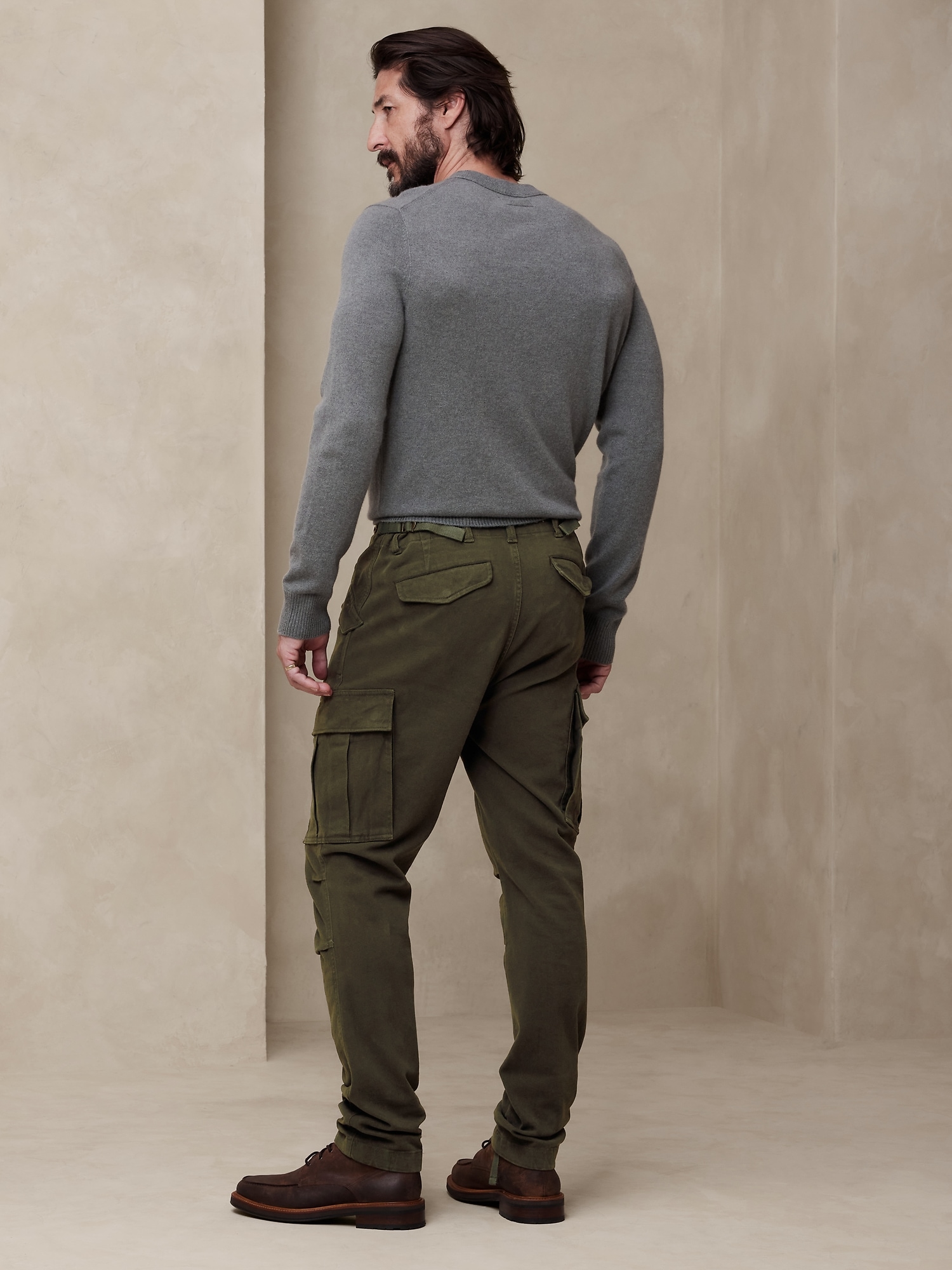 Olive Green Multi-Pocket Girls Cargo Pants Plus Size