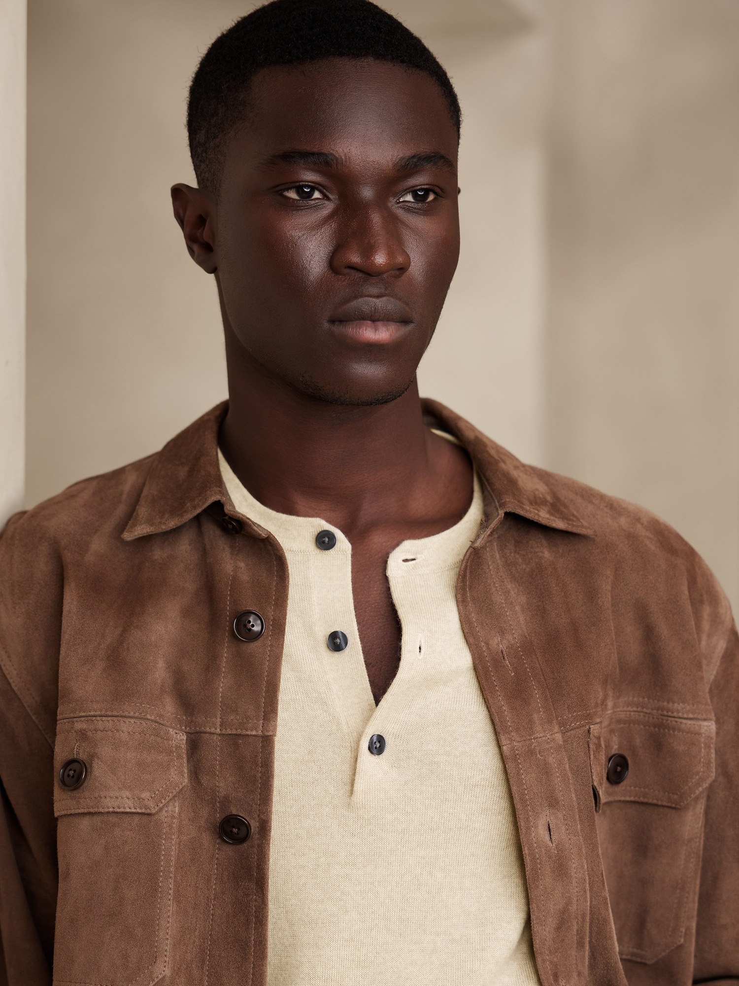 Merino Wool Henley Sweater Banana Republic