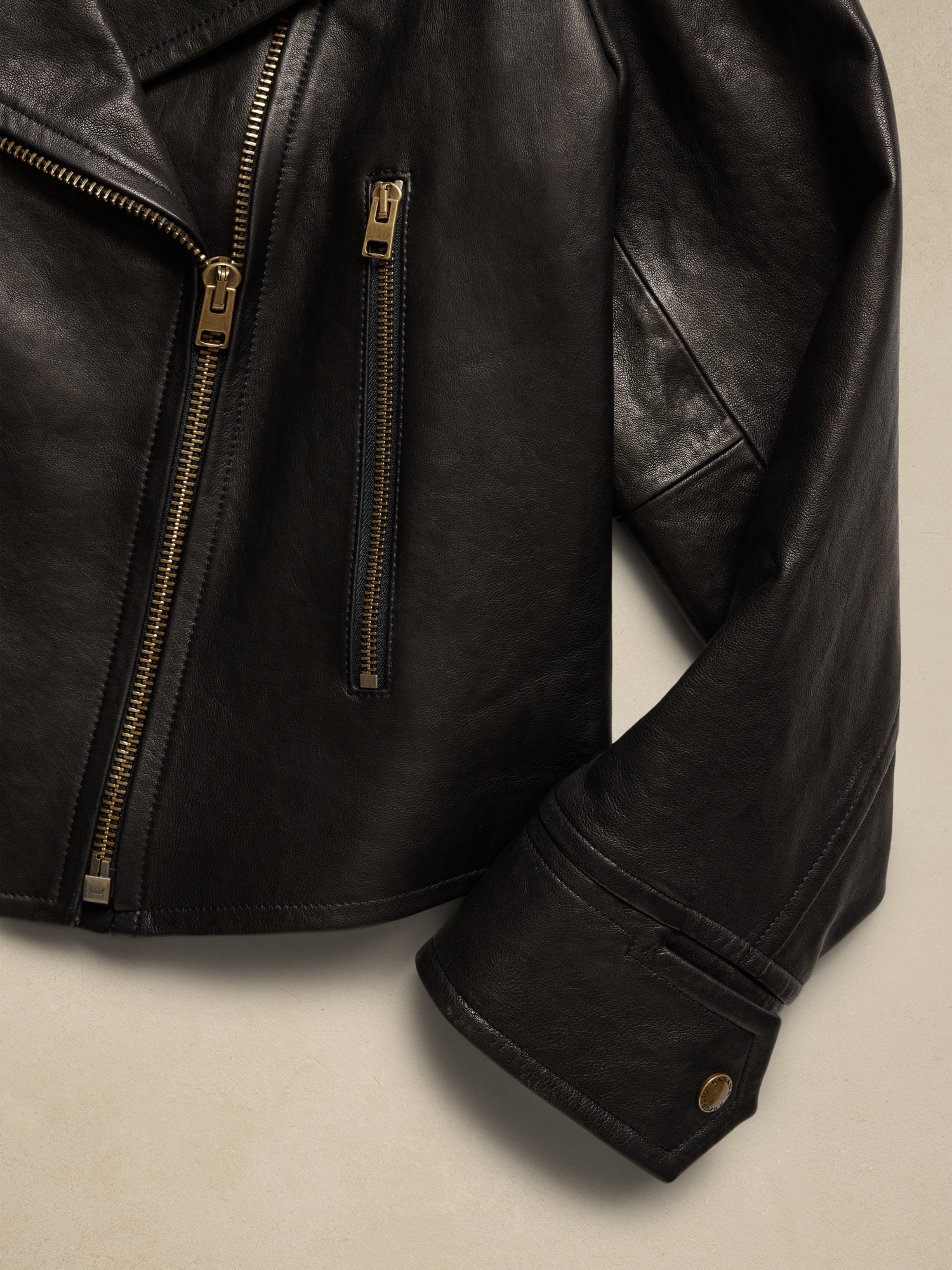 Enola Leather Moto Jacket | Banana Republic