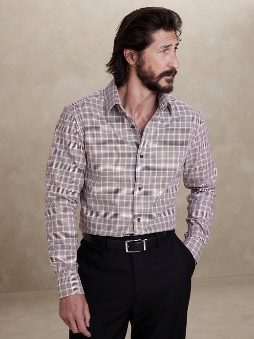 Tailored Slim Twill Dress Shirt | Banana Republic