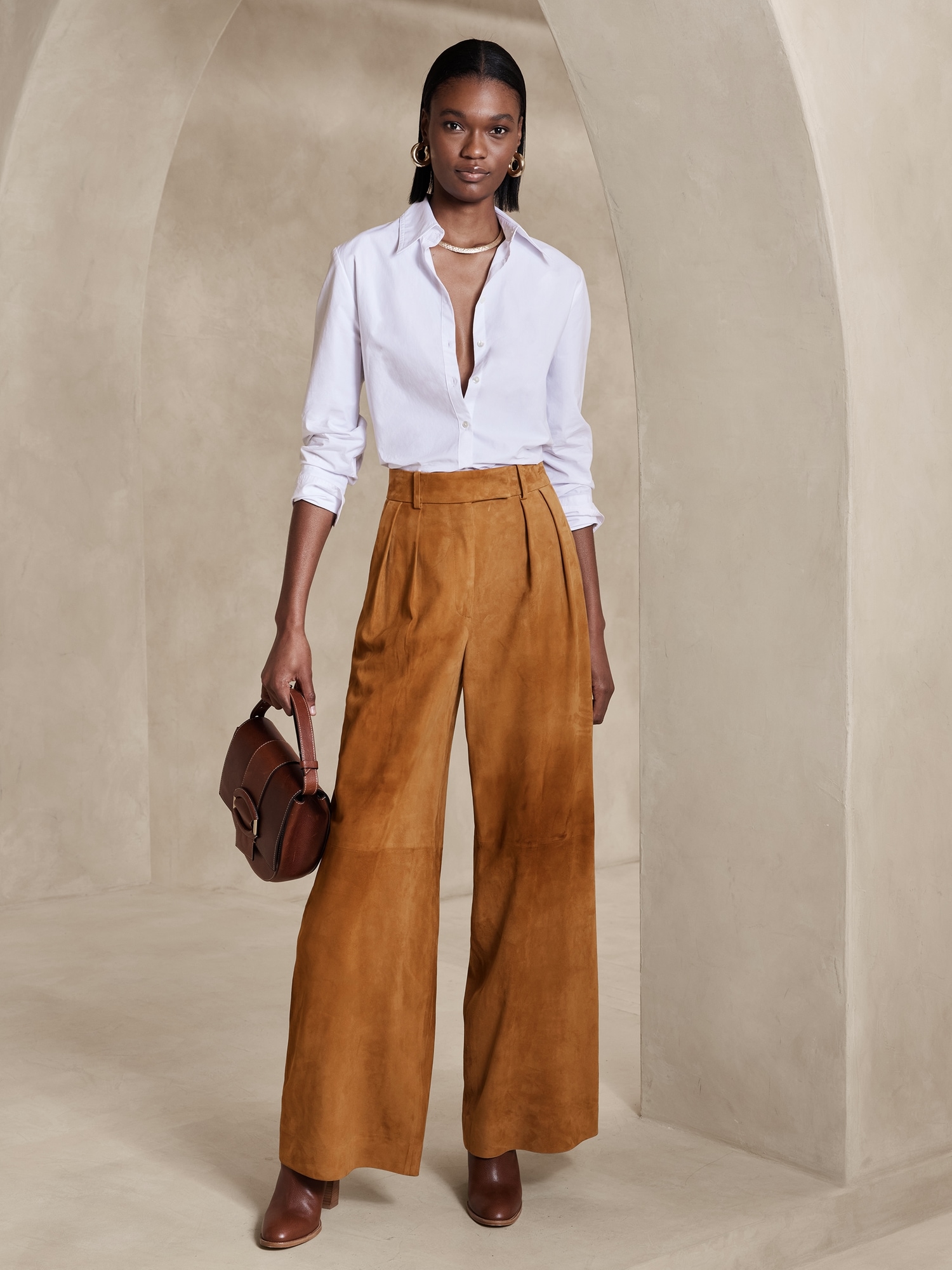 Cruise Wide-Leg Suede Pant