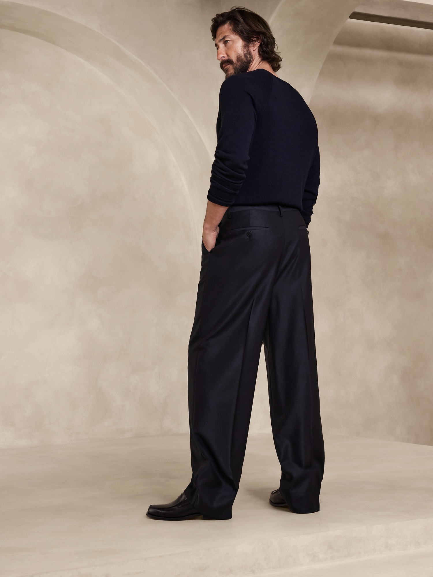 MADE IN ITALY JERSEY COTTON FLARED PANTS