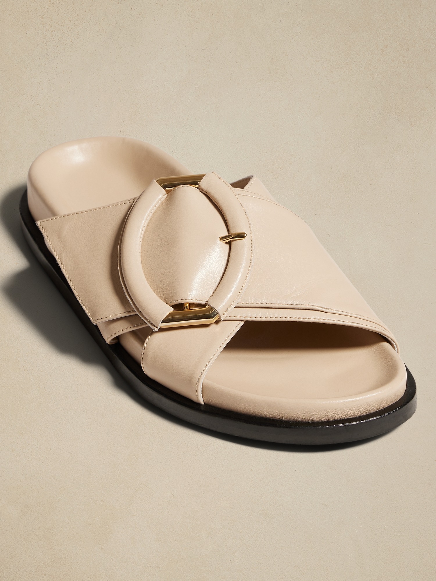 Ravello Leather Slide