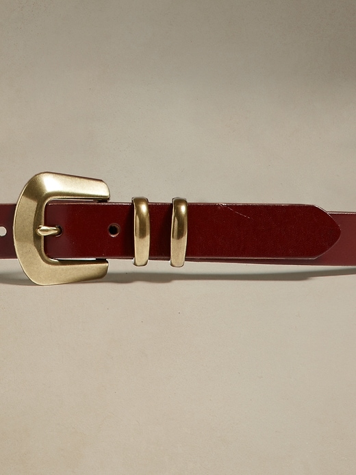 Angolo Leather Belt | Banana Republic display picture 2