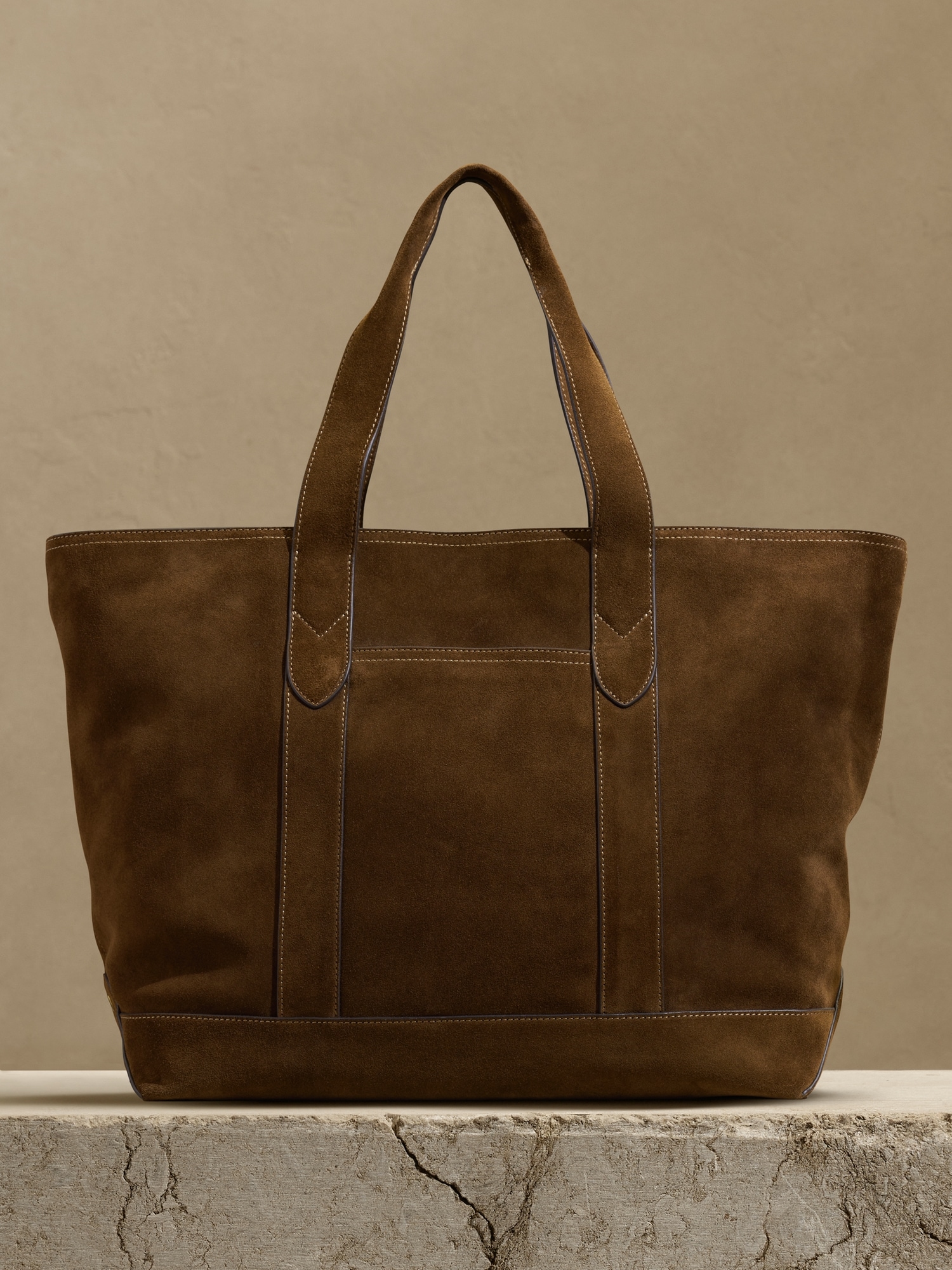 Luxury Tote Bag, Suede