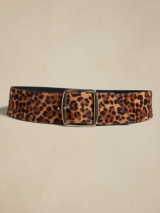 Baize Haircalf Leather Waist Belt | Banana Republic