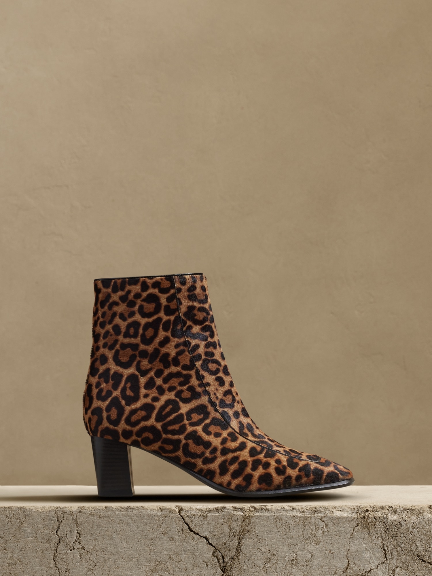 Lucca Haircalf Leather Ankle Boot Banana Republic