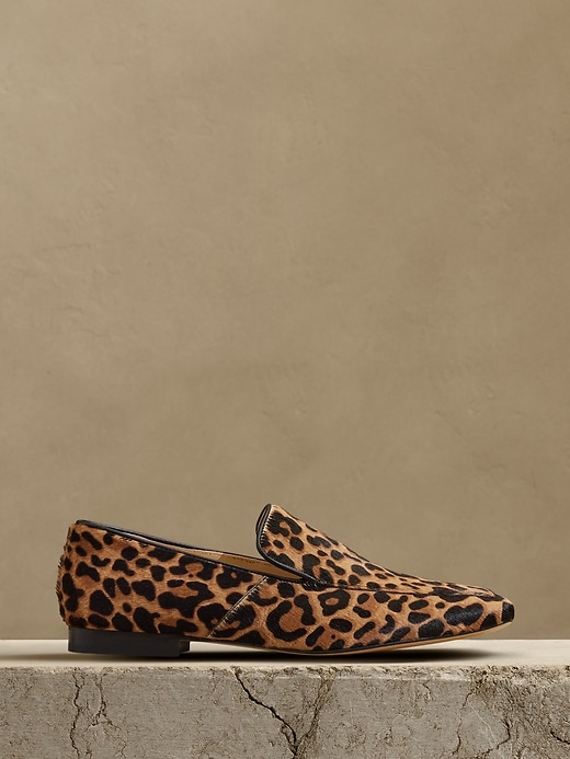 Luz Haircalf Leather Loafer | Banana Republic