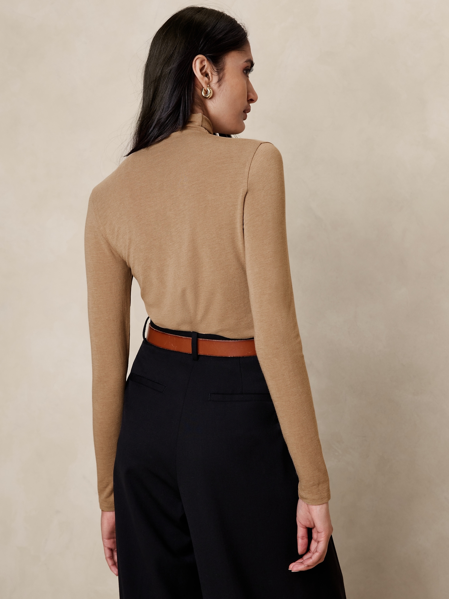 Sabel Wool-Blend Turtleneck T-Shirt