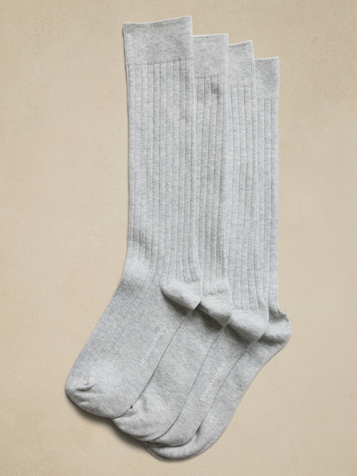 Ribbed Trouser Sock 2-Pack