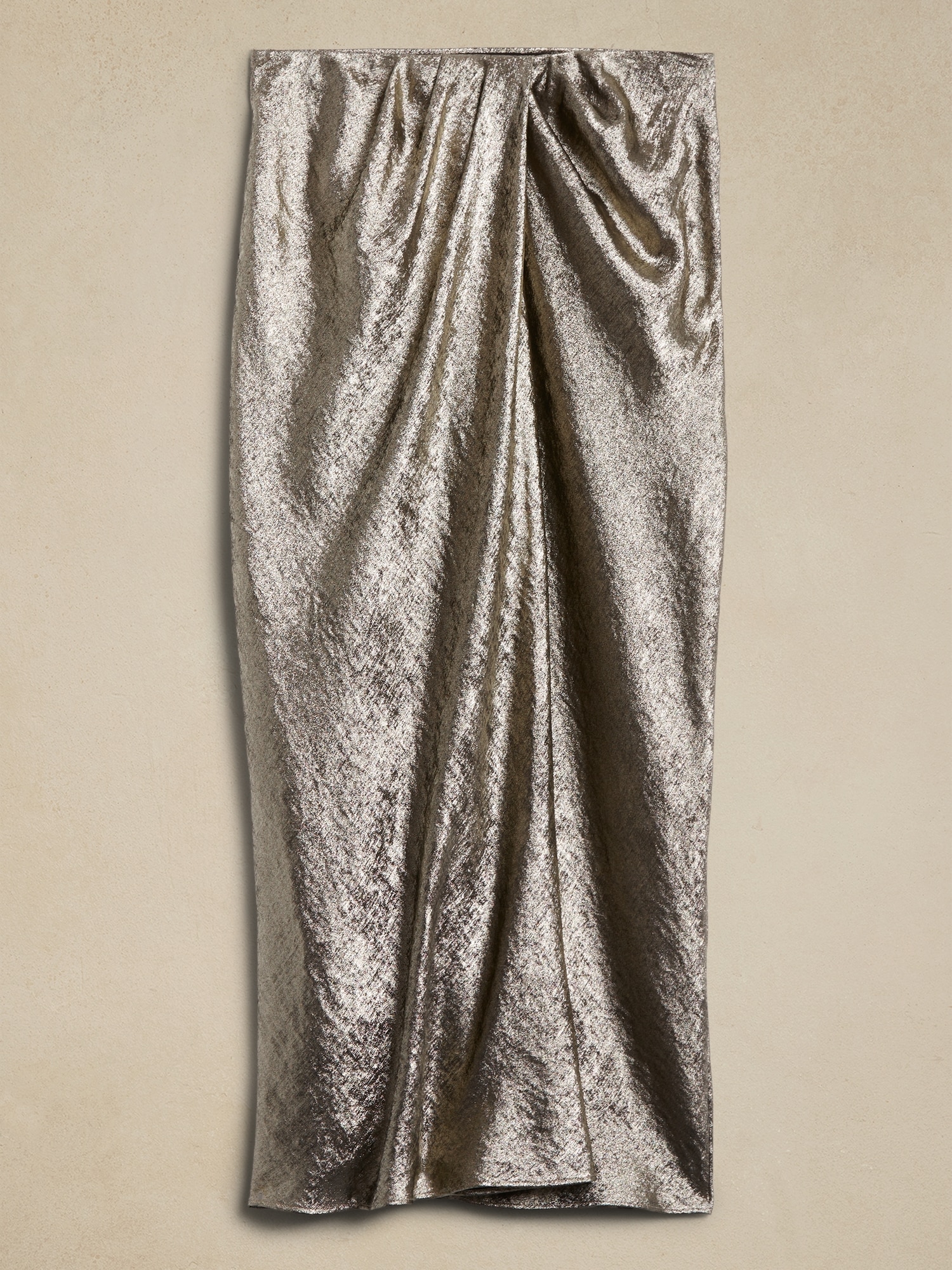 Oro Twist-Front Skirt