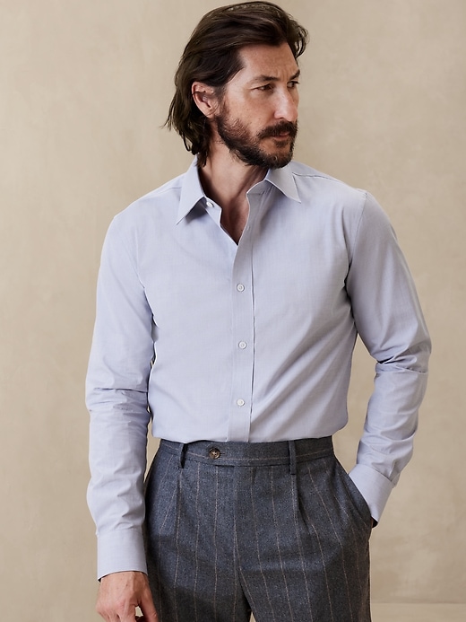 Slim Premium Poplin Dress Shirt | Banana Republic