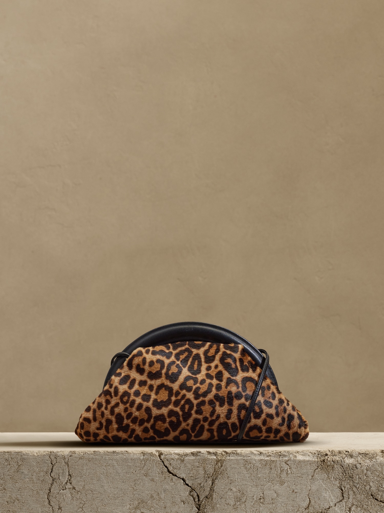 Centre Stage Leopard Clutch