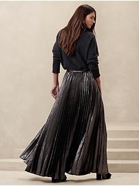 Malia Pleated Skirt Banana Republic