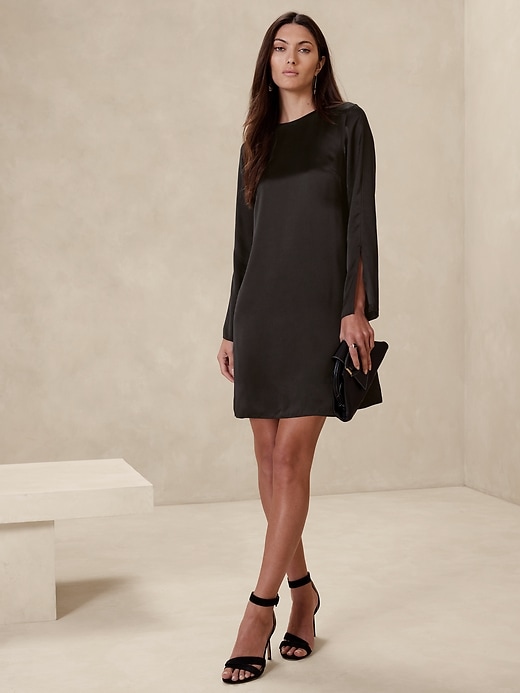 Abril Silk Mini Dress | Banana Republic
