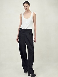 BR x Peter Do Tuxedo Drill Trousers | Banana Republic