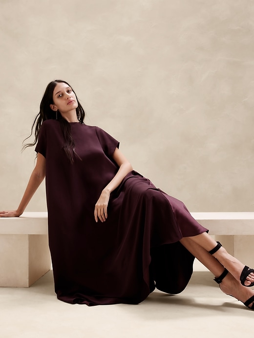 chinese dress ladies Aurelia Maxi Dress - Navy main image 1