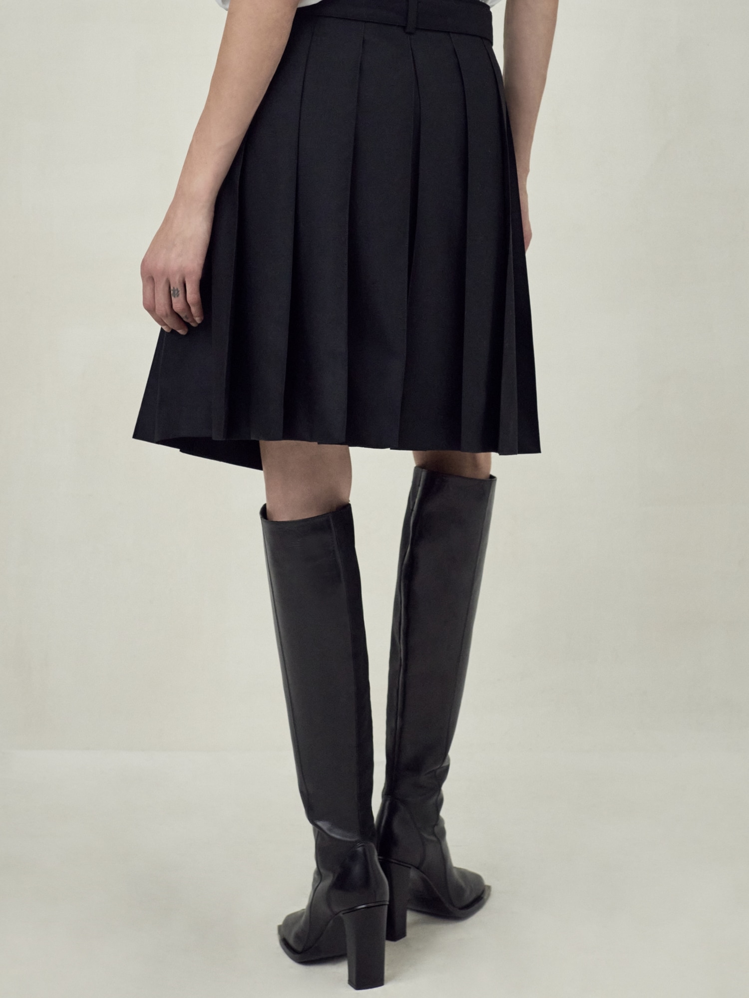 BR x Peter Do Pleated Trench Skirt | Banana Republic