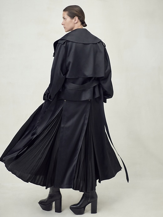 BR x Peter Do Detachable Pleated Trench | Banana Republic