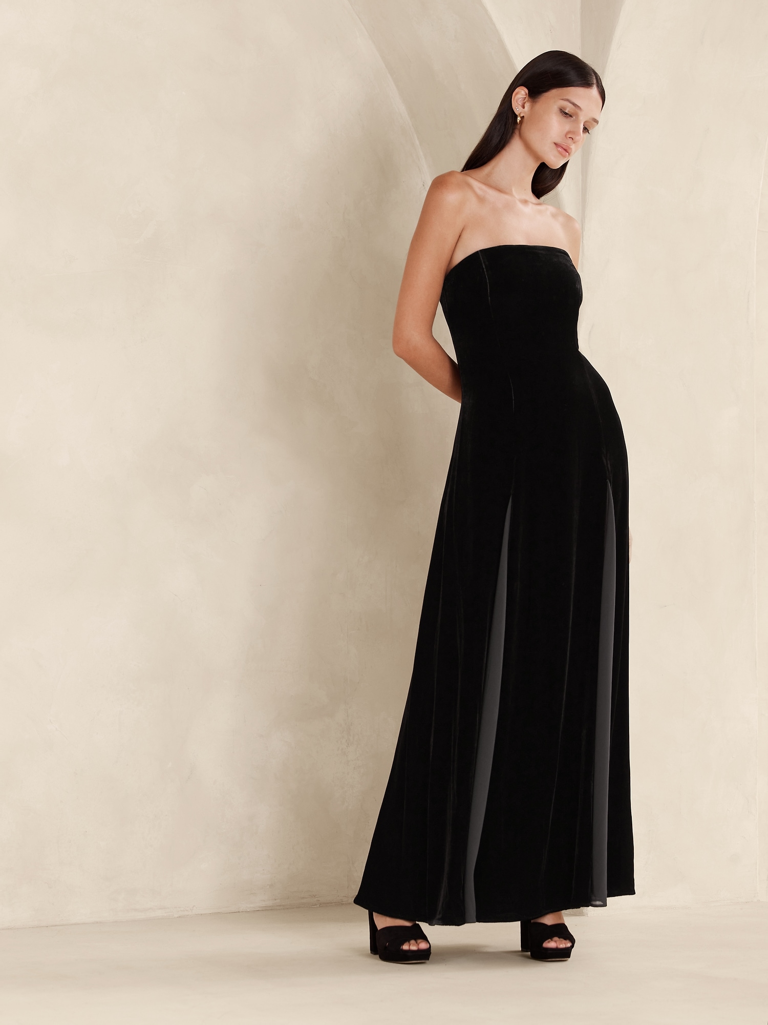 gap strapless black dress - Gem
